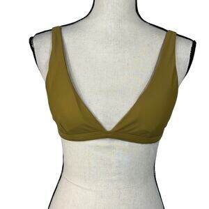 Sol Sienna Medium Triangle Bikini Swim Top Padded Cups Stretch Adjustable Straps